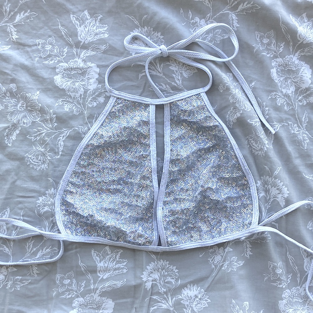 Rave/Festival Sequin Halter Top